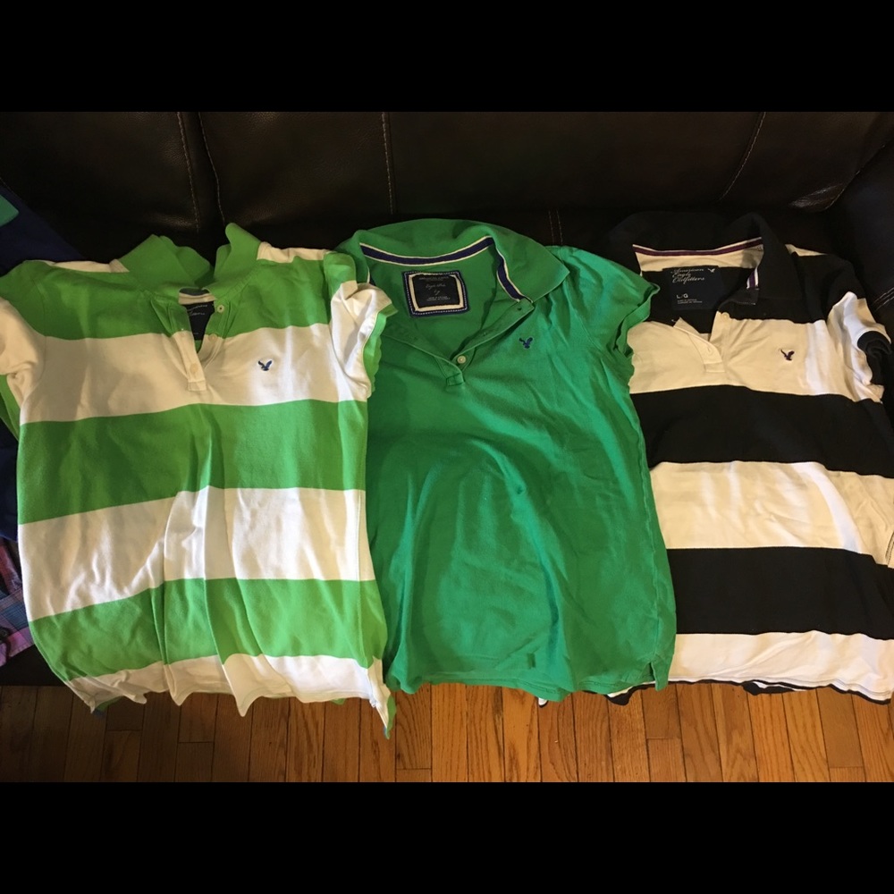 American Eagle polos 3/$20 ☘️